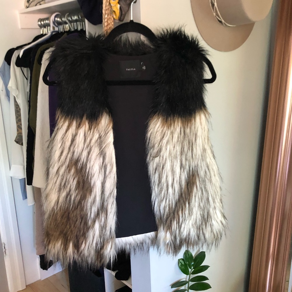 Aritzia faux fur vest